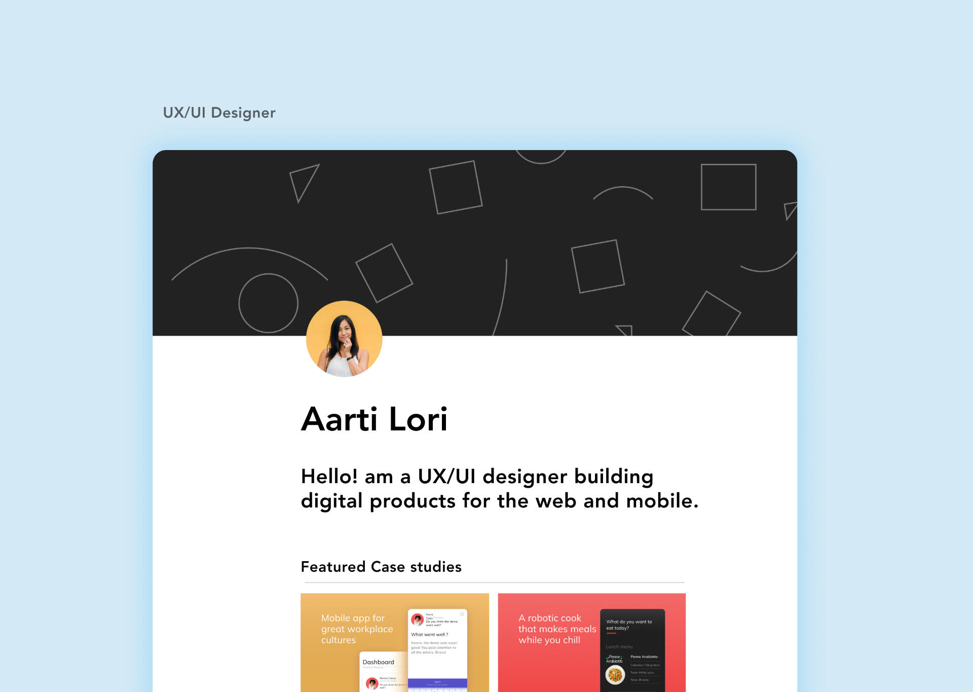 UI/UX Notion Portfolio Template